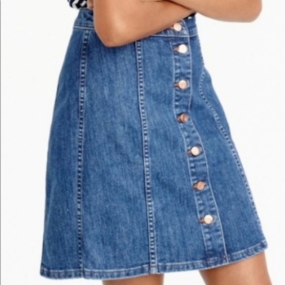 J. Crew Denim Pencil Skirt - Picture 1 of 4